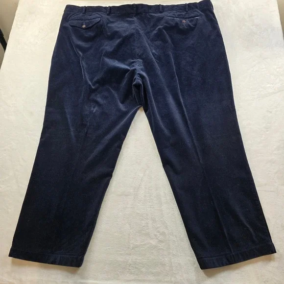 Polo Ralph Lauren Corduroy Pants Mens 58B 56x29 Big Tall Blue Cotton Classic Fit